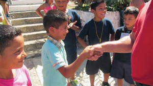 Ran presenting medals to winners